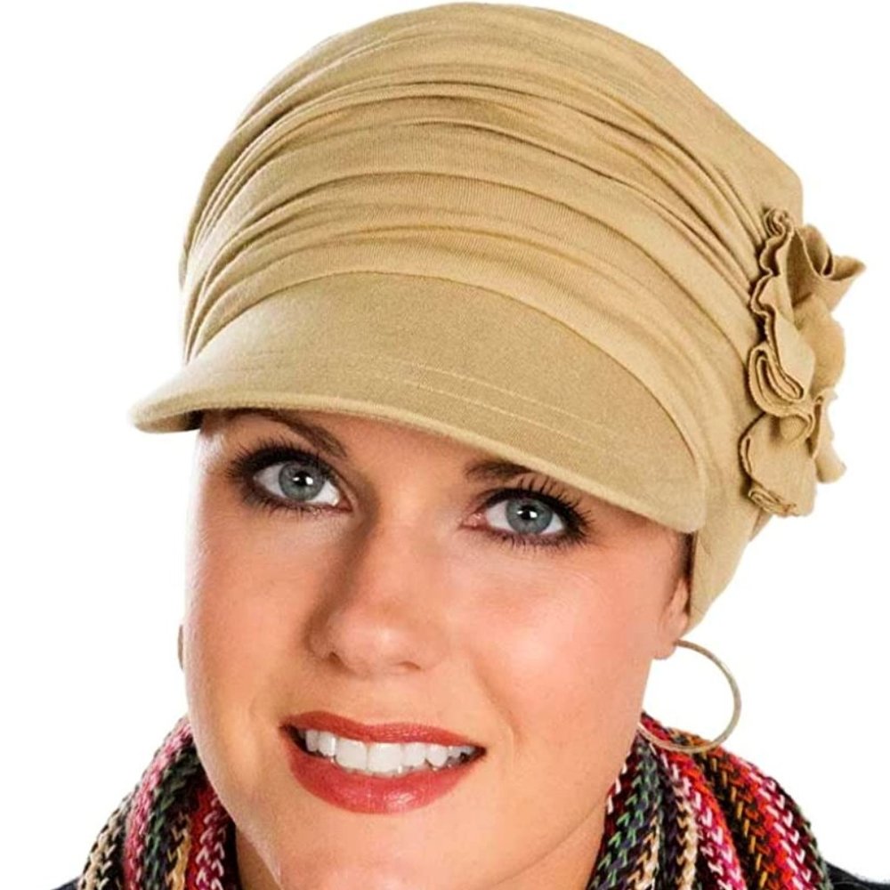 Cardani tan knit hat